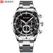 Men's Curren 8355 Multi-Function Analog Watch With Date Display, Water Resistant, Stainless Steel Case, Alloy Strap, Business Style_voghion.com