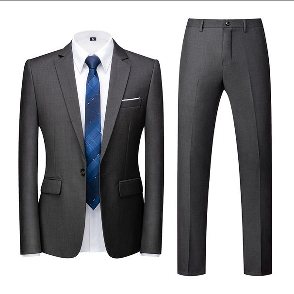 Herrenbekleidung Freizeitanzüge für Männer, High-End-Brautkleider, Zweiteilige Anzüge, Slim Fit, Formelle Business-Anzüge_voghion.com