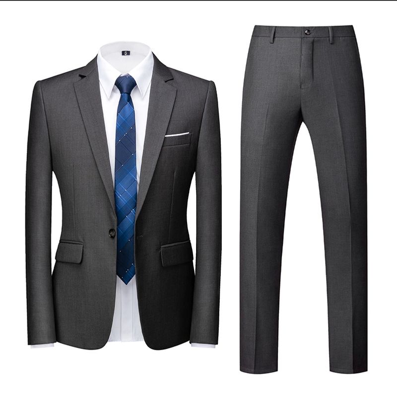 Men's Clothing Casual Suits For Men, High-end Wedding Dresses, Two-piece Suits, Slim Fit, Formal Business Suits_voghion.com