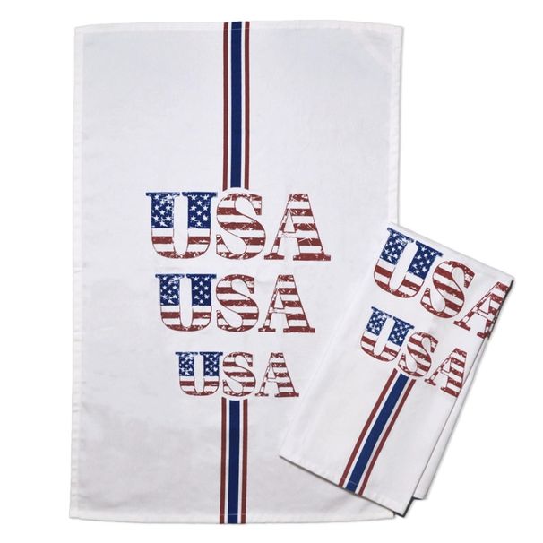 USA Independence Cn Day Patriotic 4th Cleaning Kitchen Drying Hand 100 Towels Drative Americana Of For July 2 Towels Pack Towel_voghion.com