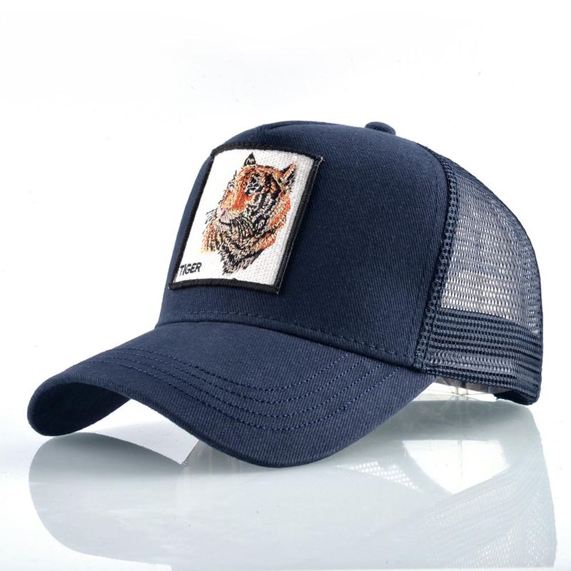 Mode animaux broderie casquettes de Baseball hommes femmes Snapback Hip Hop chapeau été respirant maille soleil Gorras unisexe Streetwear os_voghion.com