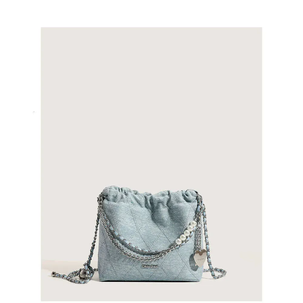 Borsa a tracolla grande capacità, alla moda, piccola, con catena, stile profumo, di alta qualità, da donna, Garbage_voghion.com