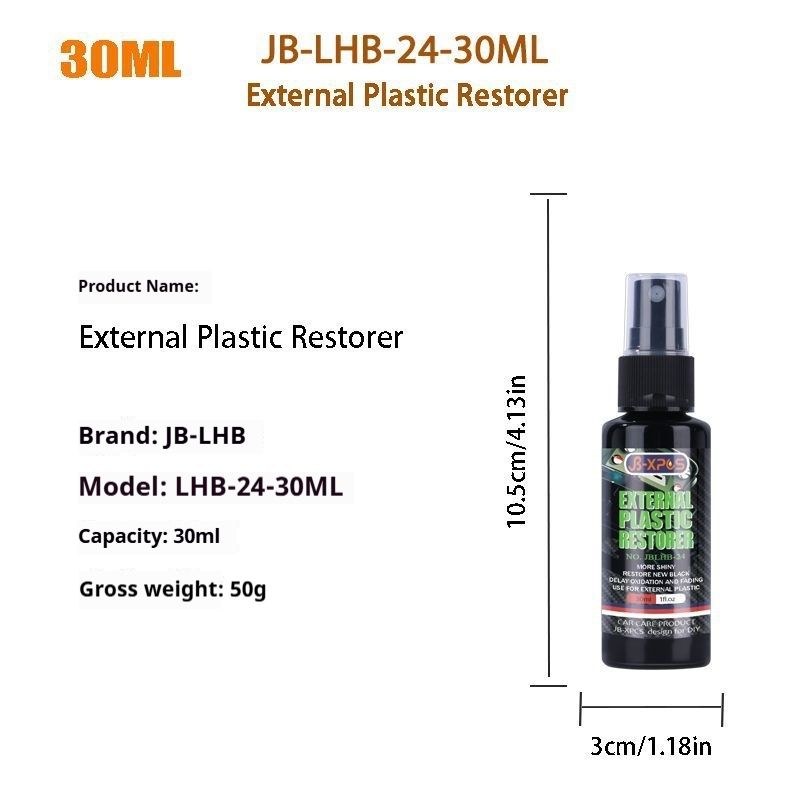 JB-XPCS LHB-24 Car Exterior Plastic Cleaning Spray For Restoring Gloss And Scratch Repair_voghion.com