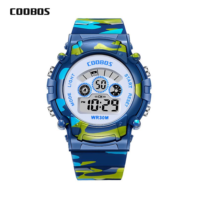Cool Bos Coobos Kinderhorloge Lichtgevend Waterdicht Multifunctioneel Elektronisch Horloge voor Mannen en Vrouwen Studenten_voghion.com