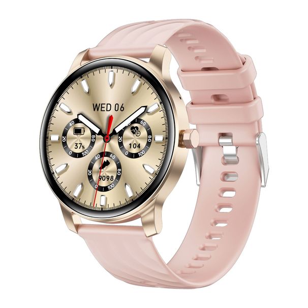 Nuovo orologio intelligente Bluetooth con chiamata, frequenza cardiaca, ossigeno nel sangue, monitoraggio della pressione sanguigna, 100 modalità sport, orologio rotondo G6_voghion.com