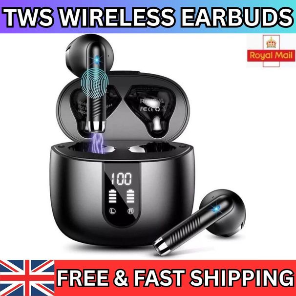 Wireless Earbud TWS Bluetooth 5.3 Earphones 2 ENC Mics IP7 For Android & IPhone_voghion.com