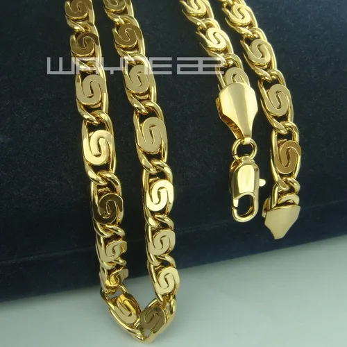 Mens Handsome Vacuum Plating Link Necklace 2 Choice Length N228_voghion.com
