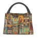 Customized Tarot Card Retro Patch Work Lunch Bag For Womens Cooler Insulated Box Used Picnics Camping Trips 250318l_voghion.com