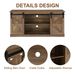 58' Farmhouse TV Stand And Entertainment Center For Televisions Up To 65 Inchs,with Sliding Barn Doors And Storage Cabinets,Natural Brown_voghion.com