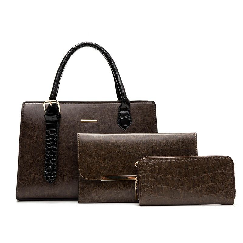 Borsa a mano da donna, nuova collezione 2021, set da tre pezzi, borsa a tracolla e tracolla per mamma e bambino_voghion.com