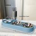Guangying High-Capacity Pet Feeder Bowl Set With Beveled Mouth Automatic Drinking Water Splash-Proof Multi-Functional Cat Dog Food Bowl_voghion.com
