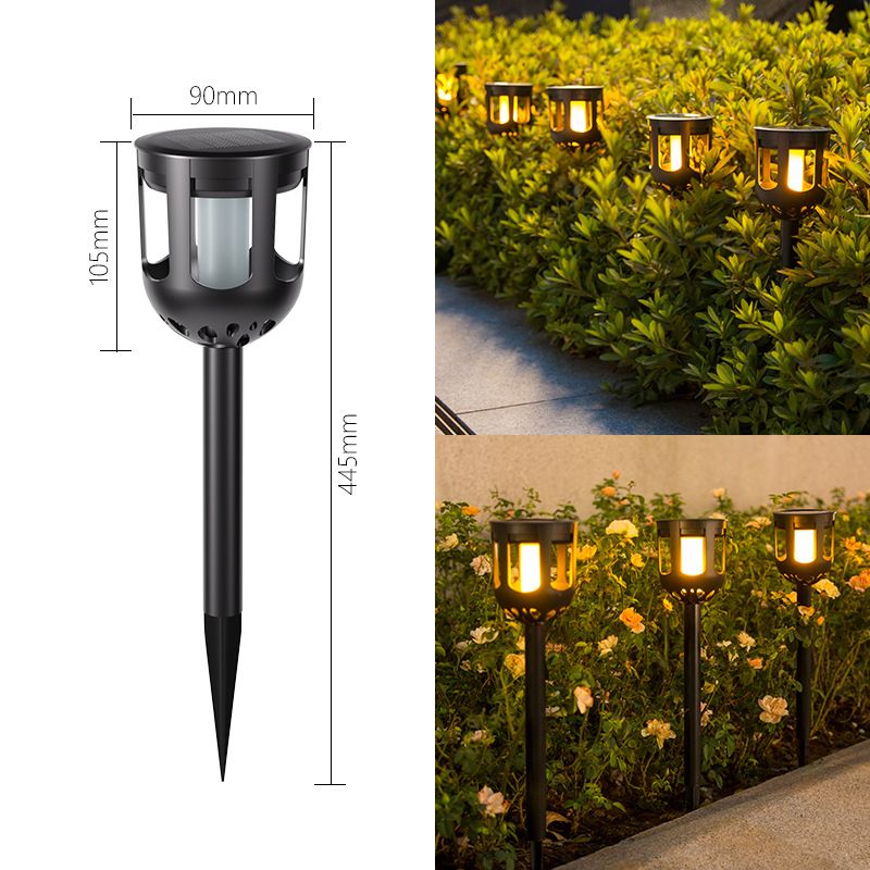 Solar LED-vlamlantaarn - Waterdichte buitentuinlamp voor terras, gazon, pad en tuindecoratie_voghion.com
