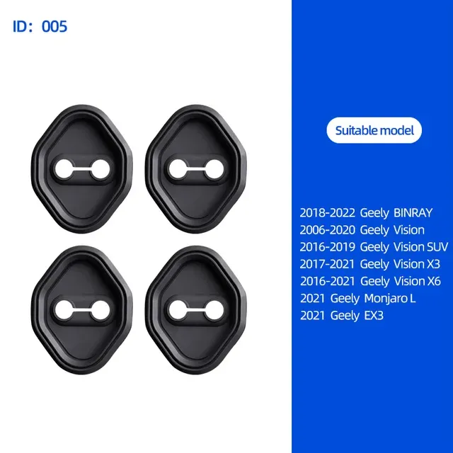 Pentru Geely BINRAY Vision X3 6 MonjaroL EX3 mașina Styg zăvor ușă încuietoare cataramă încuietoare ușă carcasă de protecție capac interior_voghion.com