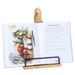 Verstelbare receptenstandaard van massief hout - Multifunctionele boek- en tablethouder voor aanrecht en bureau_voghion.com
