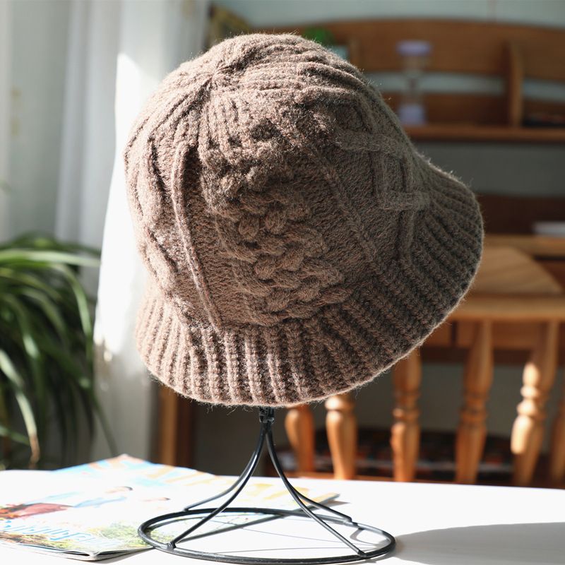 Cappello da pescatore in maglia calda, autunno/inverno 2025, da donna_voghion.com