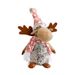 Christmas Reindeer Plush Decor Set – Handcrafted Fabric Standing & Sitting Deer With Pointed Hats For Holiday Mantel & Shelf Display (3 Styles)_voghion.com