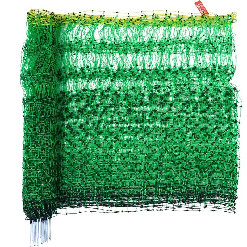 Fence Stakes 42 Mesh X L L And PE Sheep Utility Goats Netting For Net Fencing DoubleSpiked 164' With Posts Portable Electric H_voghion.com