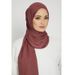 A Hijab Scarf Made Of Modar Cotton Sport Shirt Fabric, A Muslim Long Scarf, In A Single Color, Soft, Tie, Women's Headscarf, Hair Band, 170 X 60 Cm._voghion.com