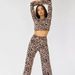 Neu Leopard Print Zwei-stück Lange-ärmeln Hose Hohe taille Sexy Loungewear_voghion.com