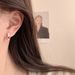 Korean Style Color-Block Dopamine Heart Oil Drop Small Hoop For Women Silver Needle Colorful Ear Clips Simple Exquisite_voghion.com