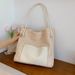 Straw Hollow Out Knitting Tote Bag Large Capacity Handmade Shoulder Handbag Women Designer Casual Beach Bag_voghion.com