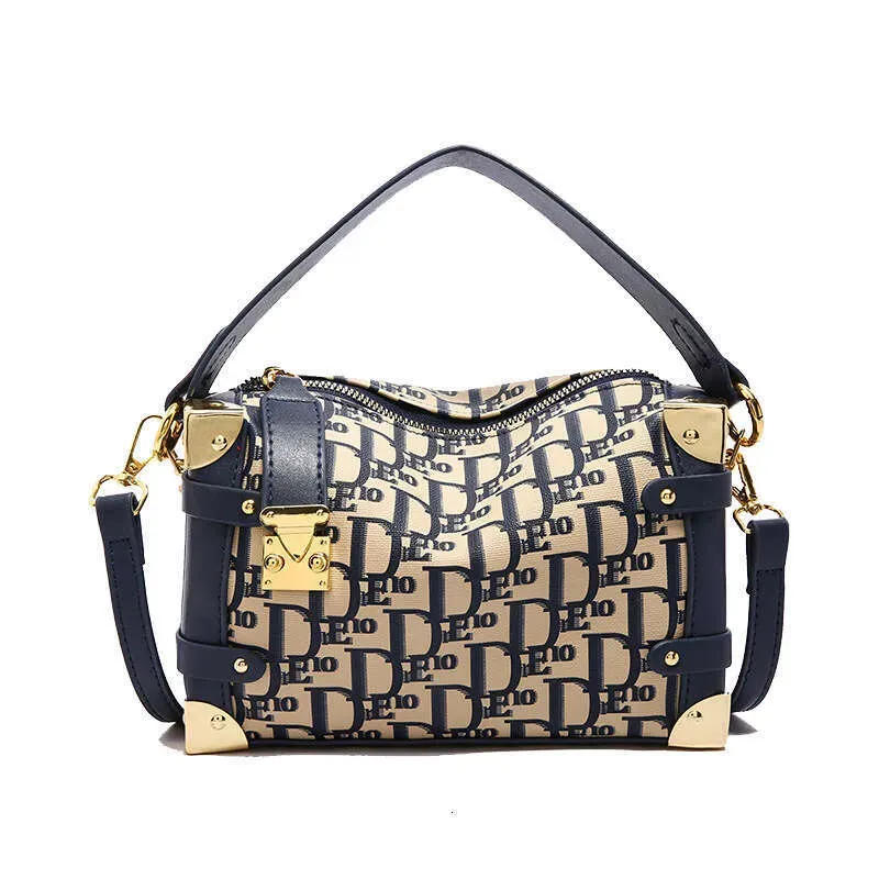 New Handheld Soft Box High-end Fashion Print Color-blocking Light Luxury Handbag Single Shoulder Crossbody Women's Bag_voghion.com