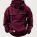 Men's Autumn And Winter Hooded Green Sweatshirt Men's Workwear Solid Color Casual Sweatshirt Jacket_voghion.com