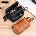 2021 Multifunctional Genuine Leather Zipper Unisex Case Fashionable Waist Hanging Car Key Holder_voghion.com