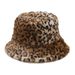 Cappello da sole alla moda per il tempo libero all'aperto, con visiera e protezione solare, con stampa leopardata, per autunno e inverno_voghion.com