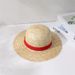 Anime Luffy Straw Hat One Piece Cosplay Sun Protection Hat Parent-child Summer Sun Straw Beach Hat For Men Women_voghion.com