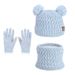 Wintermütze-Schal-Handschuh-Set für Kinder – weicher Acryl-Strick mit Fleecefutter für Jungen und Mädchen, warmes und gemütliches Accessoire für kaltes Wetter (mehrere Farben)_voghion.com