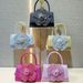 Rhinestone Rose Chain Small Square Tote Crossbody Bag_voghion.com
