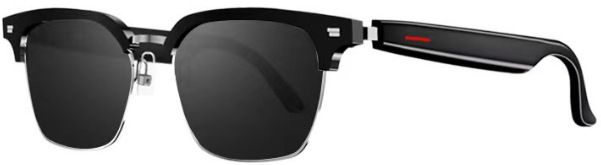 Occhiali intelligenti anti-scolorimento con luce blu, occhiali audio piatti per uomini e donne, cuffie da pesca wireless, tecnologia nera, occhiali Bluetooth_voghion.com