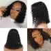 Glueless Human Hair Bob Wig Ombre Deep Wave Lace Front Natural Color_voghion.com