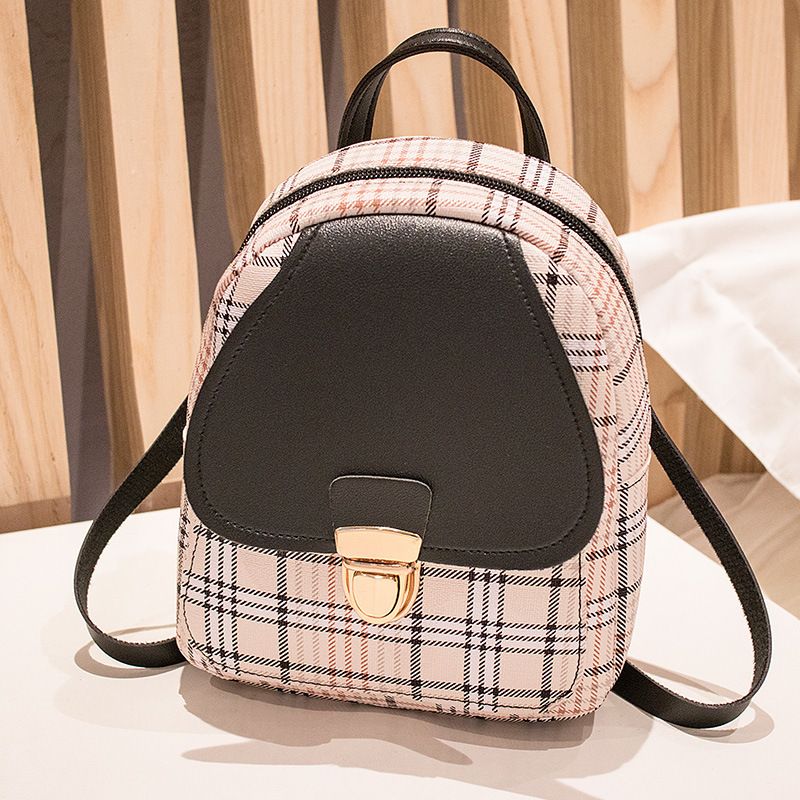 PU-Damentasche 2023 neue karierte Rucksack-Stoßstangenhandtasche einzelne Schulterdiagonale Handytasche grenzüberschreitende Taschenversorgung im Großhandel_voghion.com