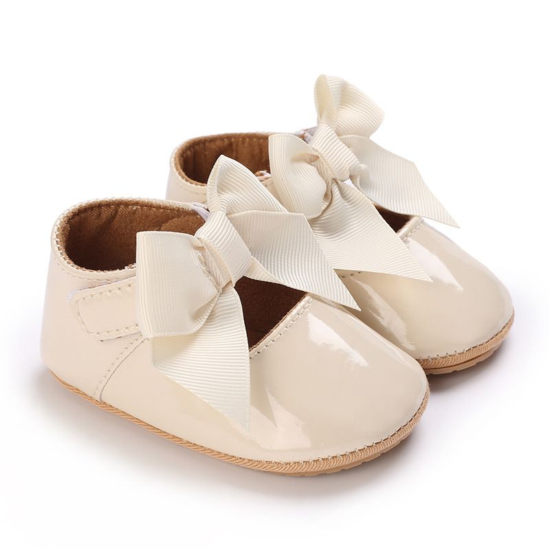 Mamm & Kanner Schleife Schong mat mëller Sohle fir Puppelcher, Meedchen 1 Joer al, léif Prinzessin, Puppelchersschong, Fréijoer an Hierscht_voghion.com