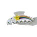 Eleganter Regenbogen im koreanischen Stil mit fünfzackigem Stern und Acetat-Textur-Greifer-Design, mit Diamanten besetzte Hochsteckfrisur am Hinterkopf, Haifisch-Clip, Haar-Accessoires_voghion.com