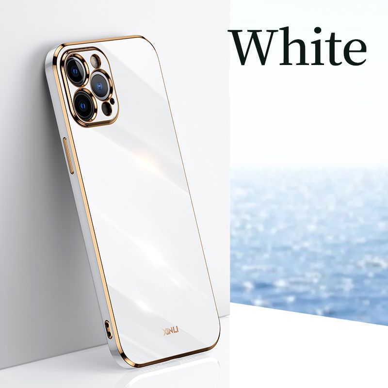 Custodia per telefono Bling Soft Square Placcata Di Lusso 3D Laser per iPhone 7 8 Plus SE 2020 6 6s Plus X XS XR 11 PRO MAX 12 13 MINI_voghion.com