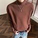 Men's Loose Fit Thermal Long Sleeve T-Shirt - Soft Fleece Lining, Comfortable Round Neck, Casual Streetwear For Teens & Adults_voghion.com