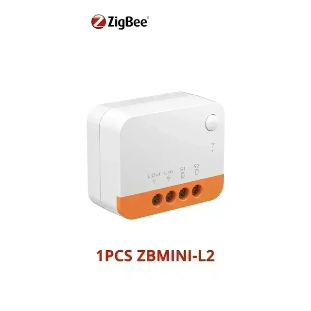 Sonoff ZBMINI L2 Zigbee DIY Smart Switch Kein Neutralleiter erforderlich 1-Gang Zwei-Wege-Alexa Google Home Sprachsteuerung_voghion.com