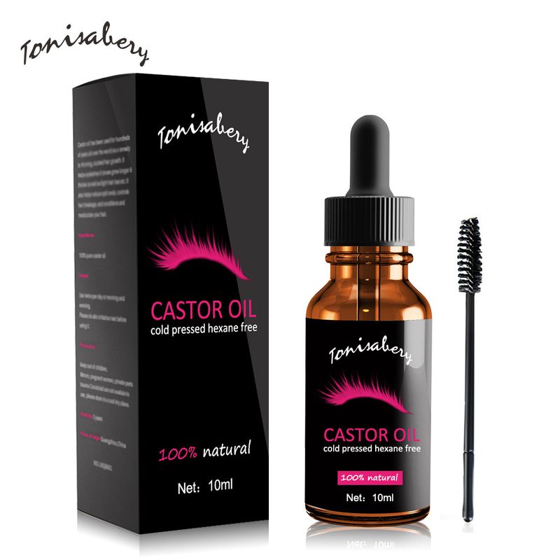 10ml Castor Oil Eyelash Care Solution With Natural Dense Fiber, Long Curly And Moisturizing Properties That Are Not_voghion.com