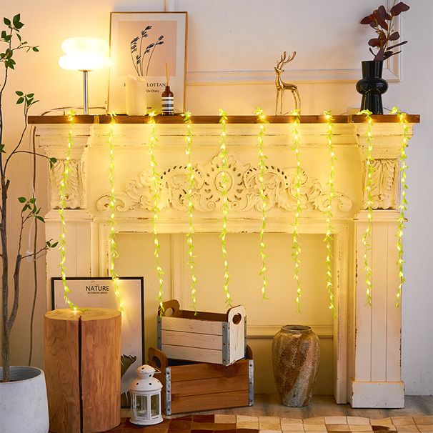 180 Luzes de Fada de Fio de Cobre LED, Luzes de Cordão Externas à Prova D'água para Jardim, Varanda, Decoração de Cortinas, Opções de Branco Quente e Multicoloridas_voghion.com