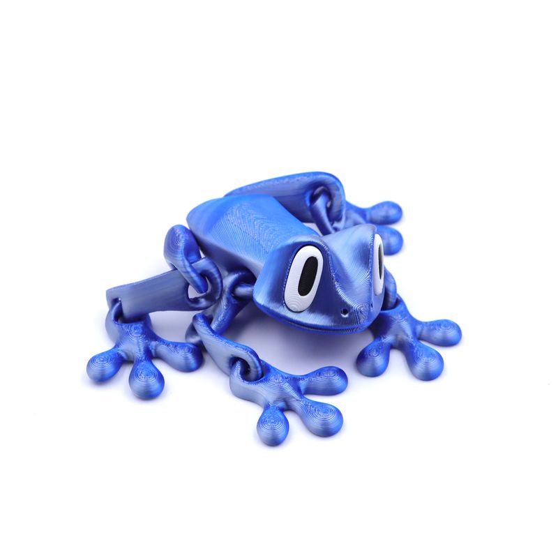 Model magnetic de broască imprimat 3D - Sculptură cu articulații mobile, decor distractiv pentru birou și frigider, cadou unic pentru iubitorii de broaște_voghion.com