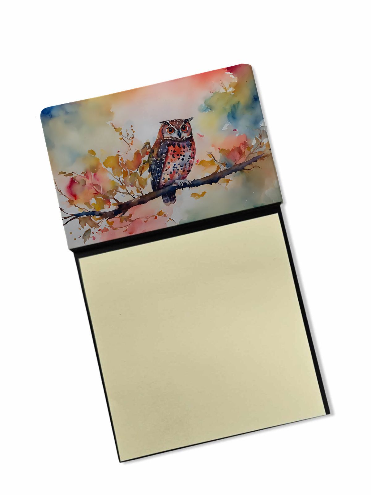 NEW Elf Owl Sticky Note Holder Refillable Dispenser Self-Sticky Note Pads, Memo Pads Blank Desk Accessories_voghion.com