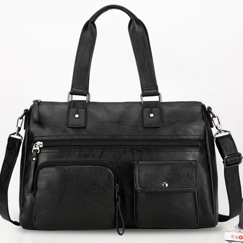 Borsa da viaggio portatile da viaggio d'affari di grande capacità portatile a breve distanza in PU da uomo_voghion.com