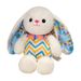 Süße weiche gestreifte Kaninchen Puppe Plüsch Spielzeug kleine weiße Kaninchen Puppe Kinder Ragdoll Ostergeschenk_voghion.com