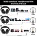 Oneo dio A70 Fusion Bedraad + Draadloze Bluetooth 5.2-hoofdtelefoon voor telefoon met microfoon Over-ear Studio DJ-hoofdtelefoon Opname-headset_voghion.com