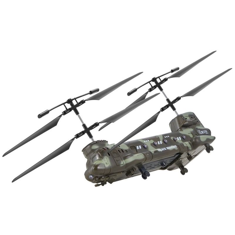 RC Helicopter 3.5 Channel Military Transport Mini Aircraft Toy For Kids Present_voghion.com