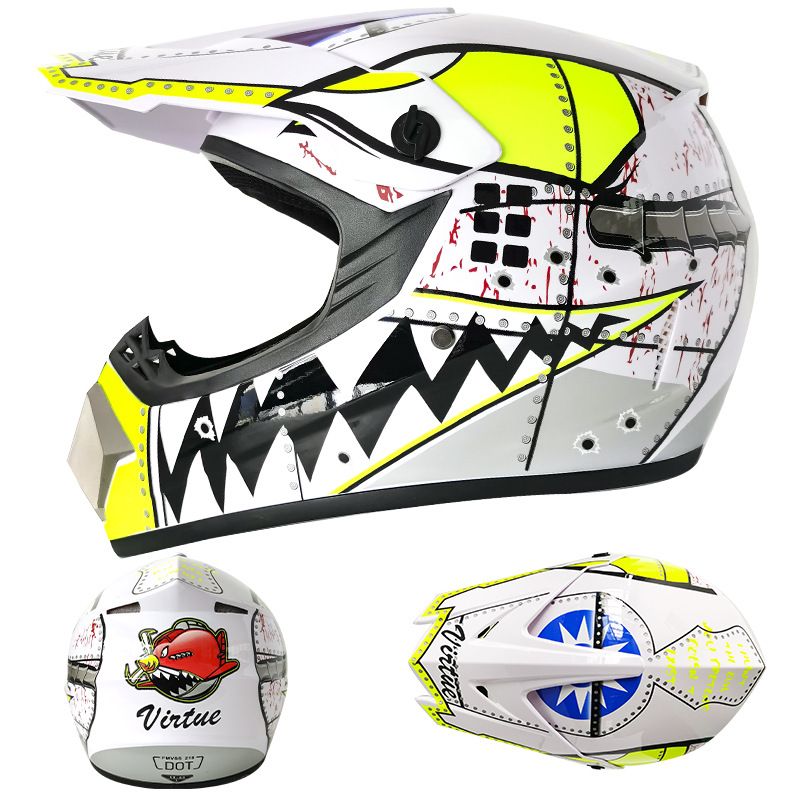 Electric beach Cross country helmet Mountain downhill cool full helmet kids teen kart helmet_voghion.com