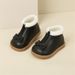 2023 New Autumn/Winter Baby Leather Butterfly-knot Princess Shoes Zip Soft Sole Fashion Toddler Girls Boots_voghion.com